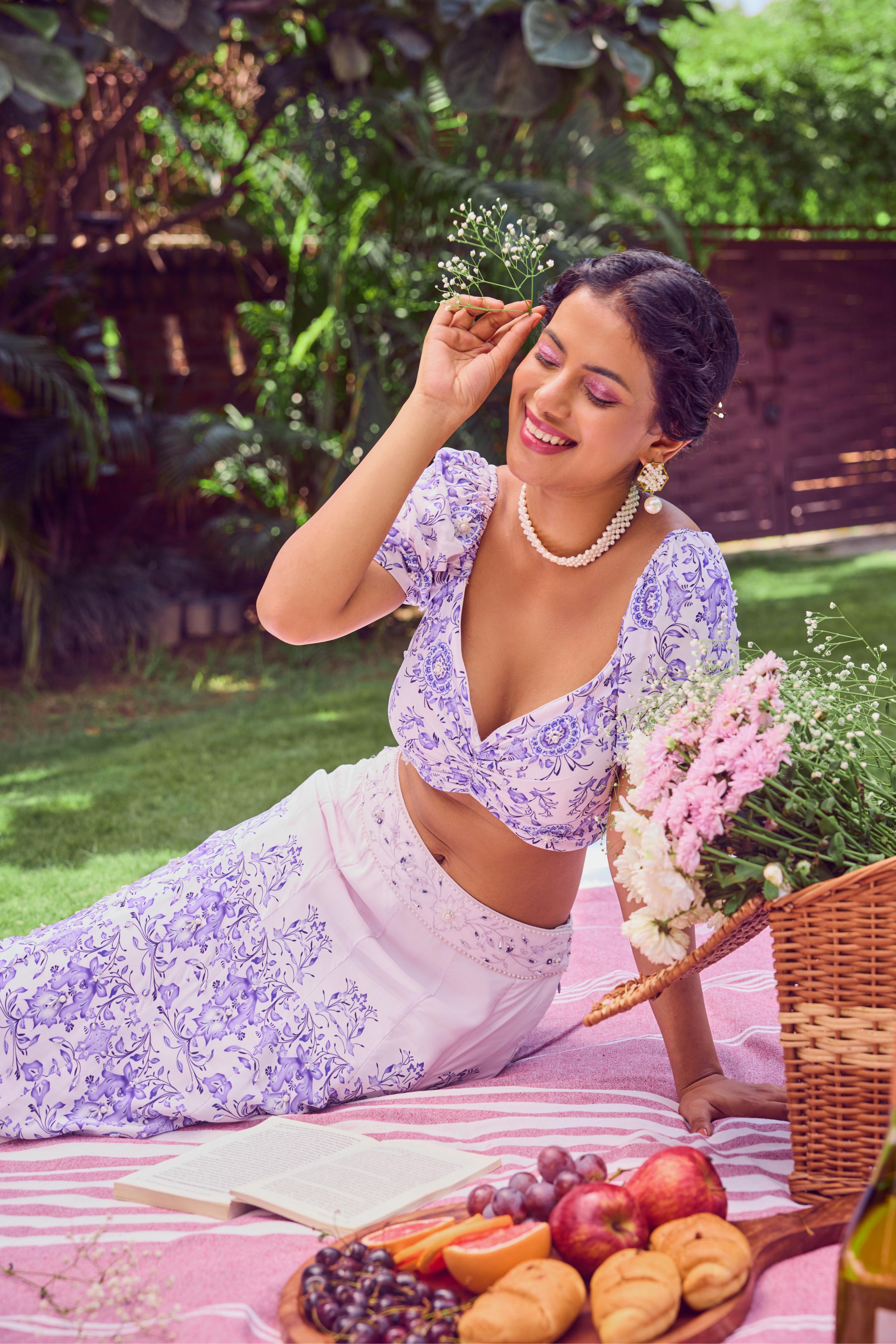 Crop Top and Skirt