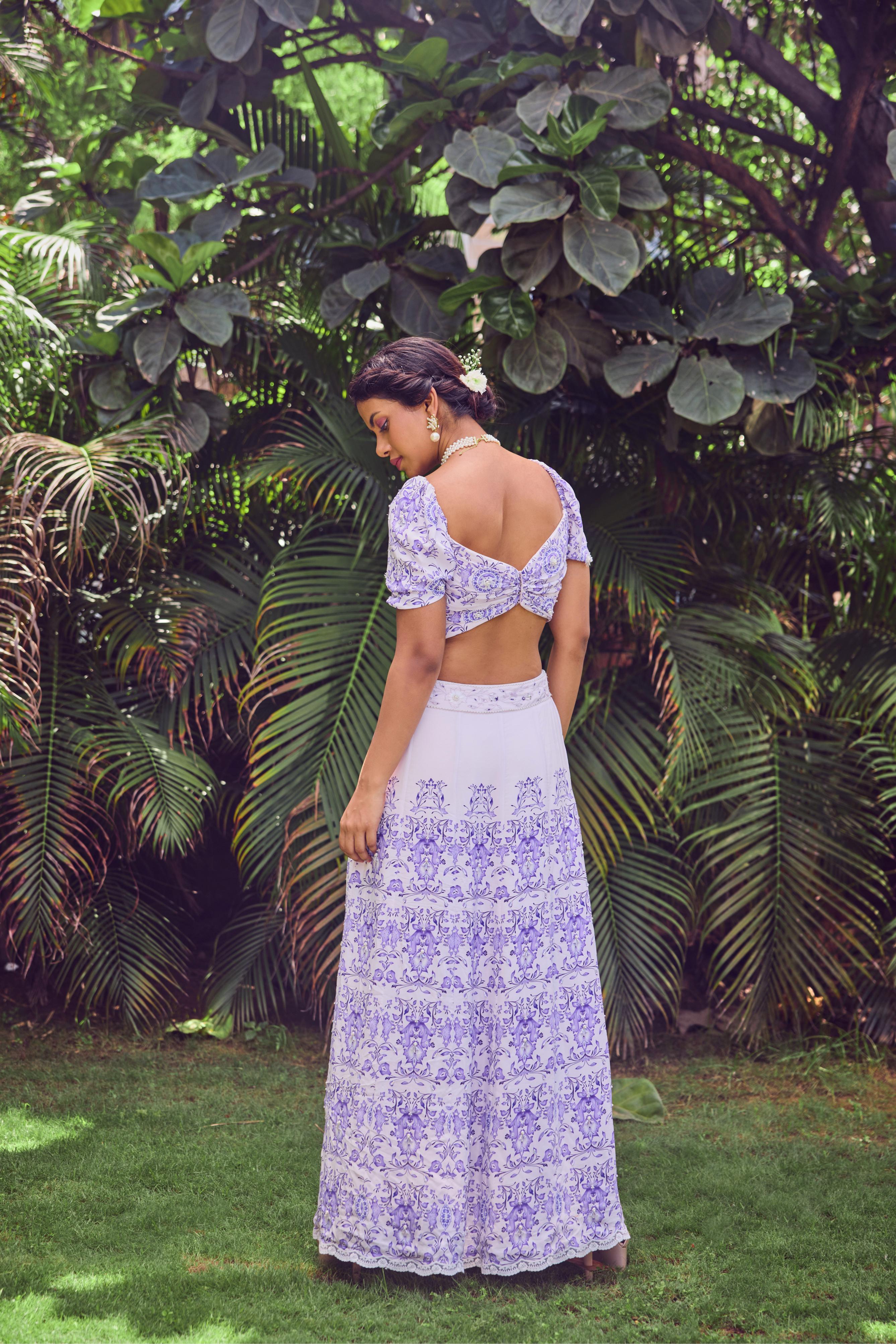 Crop Top and Skirt