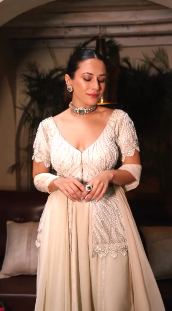 Yashika Khatri in Olivia Peplum Sharara set