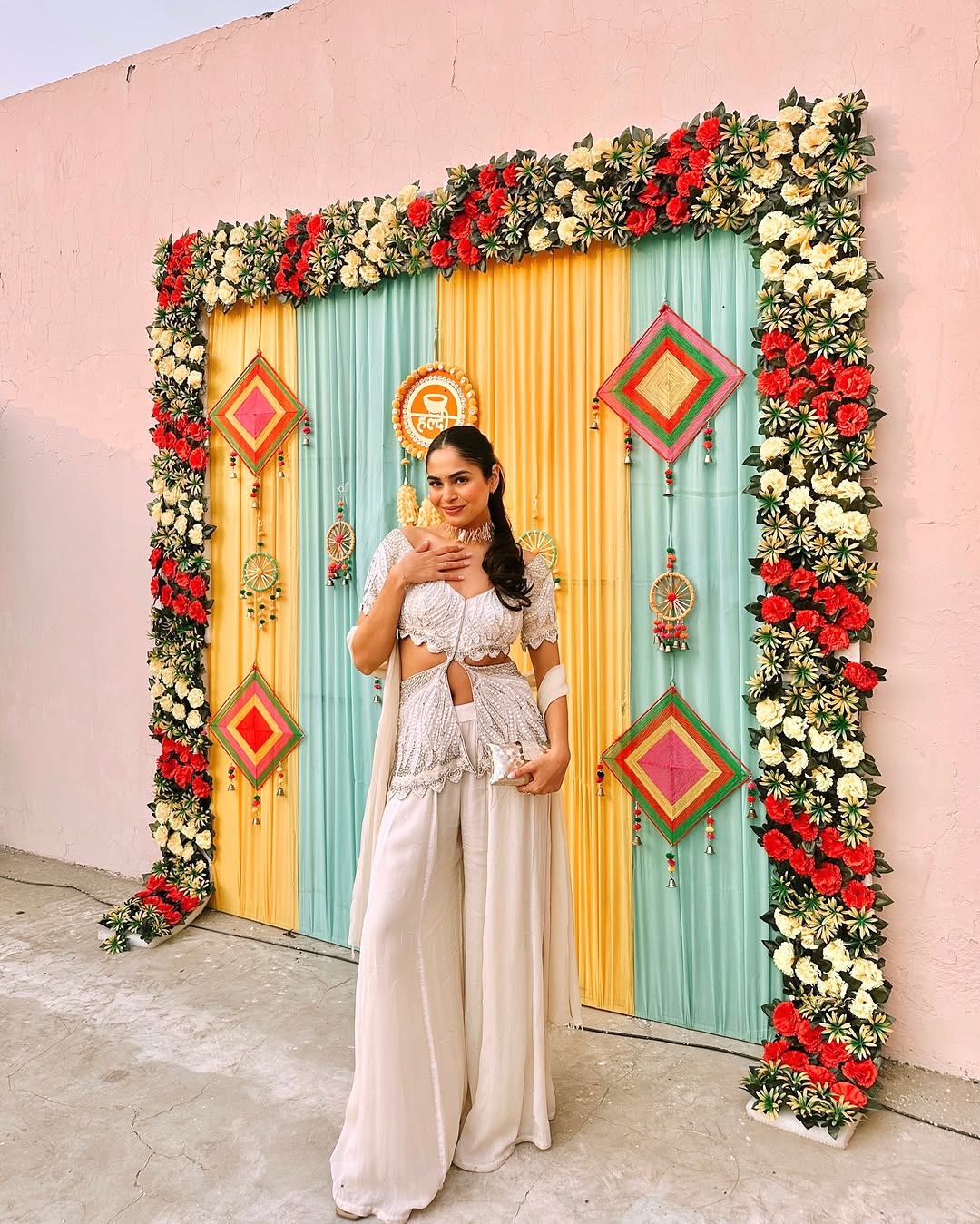 Mehak Ghai in Olivia Peplum Sharara set